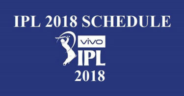 IPL Match Schedule 2018 Time Table