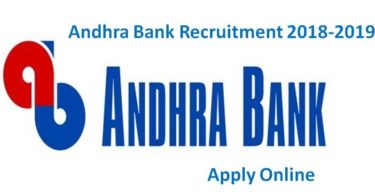 Andhra Bank Recruitment 2018-2019 Clerk PO and SO Vacancies