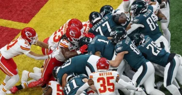 The Philadelphia Eagles partner with DUDE Wipes as presenting sponsor of their signature “Tush Push” play for the 2025 NFL season.