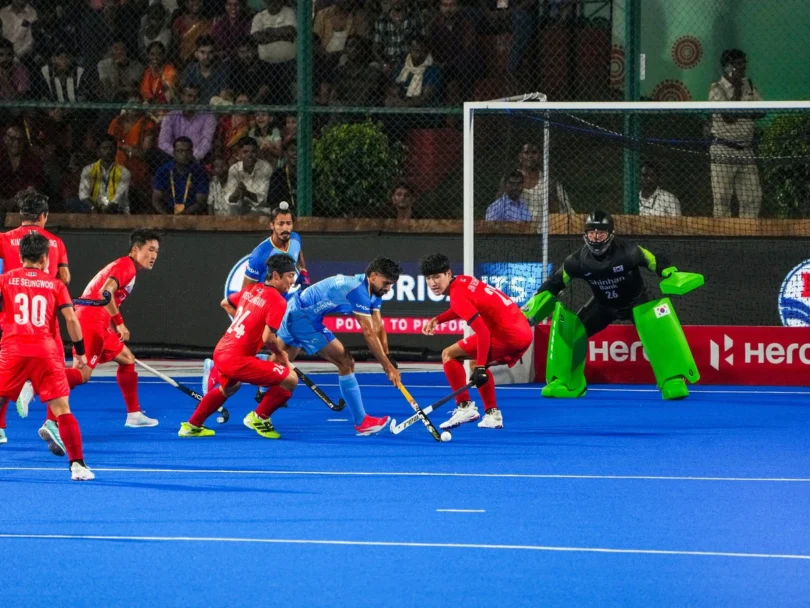 India’s unbeaten run in the Hockey Asia Cup continued with a 2-2 draw against South Korea, keeping semifinal hopes alive ahead of the Malaysia clash.